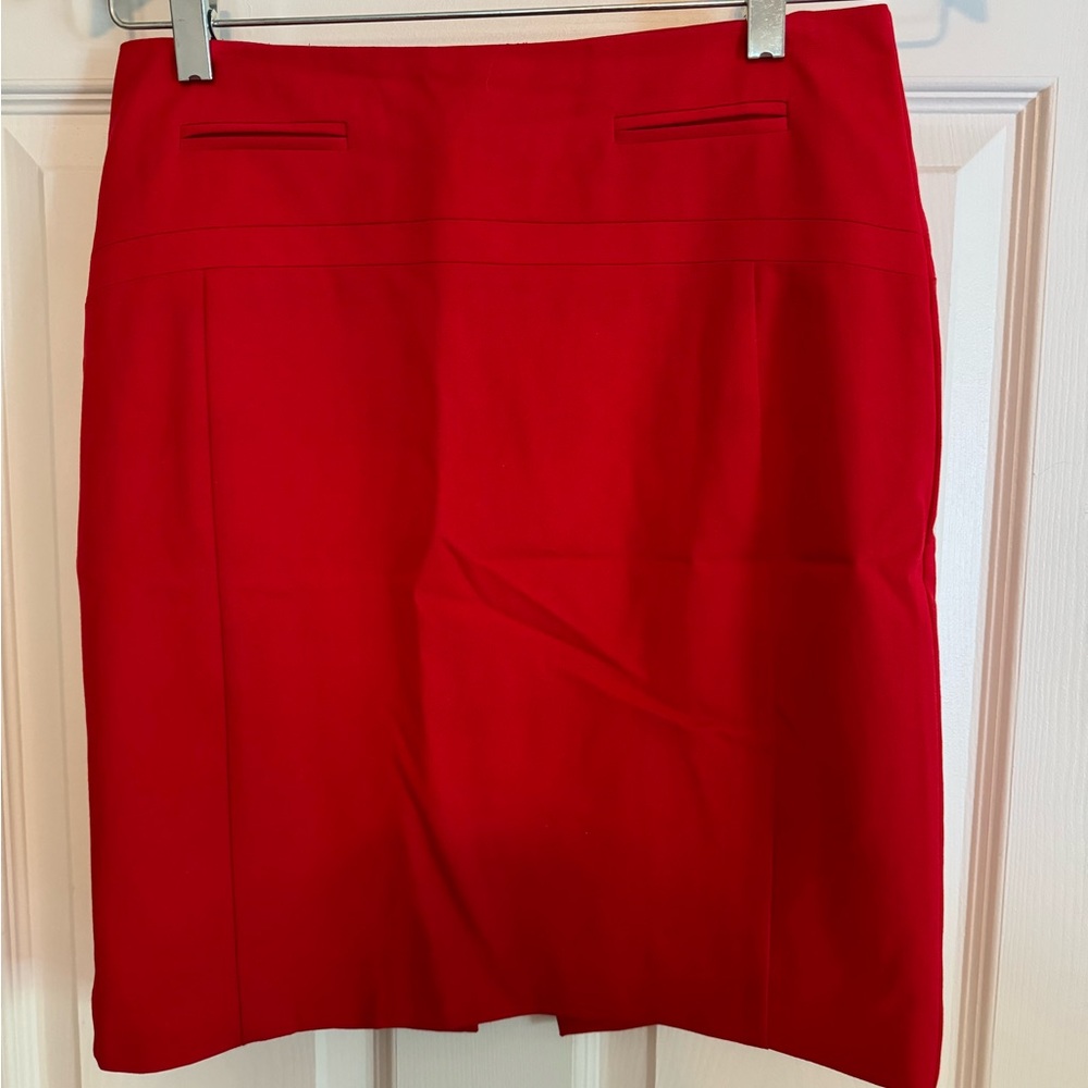 Red pencil skirt size 2